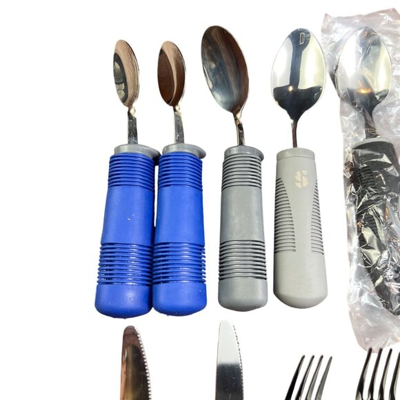 Adaptive Stainless Steel Utensils Set Of 10 With Ergonomic Handles For Easy Grip - Picture 5 of 6